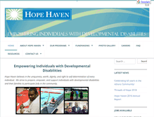 Tablet Screenshot of hopehaven.net